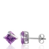 Promo 💯 10k White Gold Amethyst Earrings by Belk & Co. 🛒