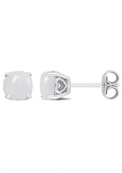 Deals 🧨 1.33 CT TGW Opal Post Earrings Silver by Belk & Co. 🎉 -DealsBelk & Co. Store Belk 19090