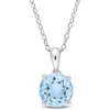Brand new 🌟 2.35 ct. t.g.w. Sky Blue Topaz Solitaire Pendant with Chain in Sterling Silver by Belk & Co. 💯