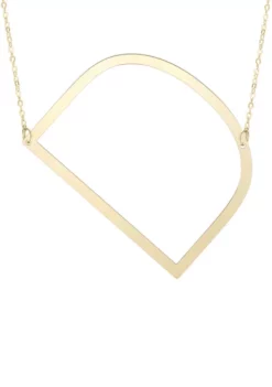 Coupon ⌛ 14 Karat Yellow Gold Initial-D Necklace by Belk & Co. 🛒 -DealsBelk & Co. Store Belk 19121