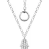Cheapest 😀 1/10 ct. t.w. Diamond Hamsa Pendant Necklace in Sterling Silver by Belk & Co. 😍