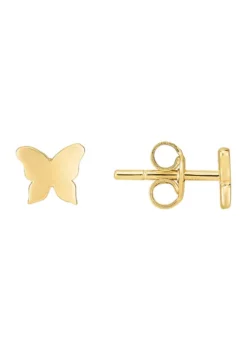 Discount 🎁 14KY BUTTERLY POST EARRING by Belk & Co. ⭐