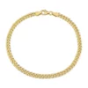 Cheap 🛒 18k Yellow Gold Plated Sterling Silver 4.4mm Curb Link Chain Anklet, 9" by Belk & Co. ✨