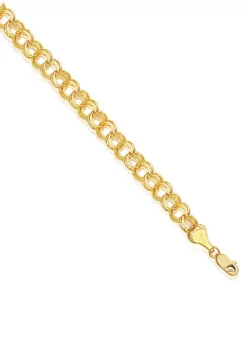 Best Sale ⭐ 14k Yellow Gold Charm Link Bracelet by Belk & Co. 😍 -DealsBelk & Co. Store Belk 19247