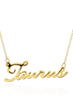 Budget ๐งจ 10k Yellow Gold Taurus Necklace by Belk & Co. โจ
