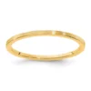 Cheap 🎉 10K Gold 1.2mm Flat Satin Stackable Band by Belk & Co. 😉