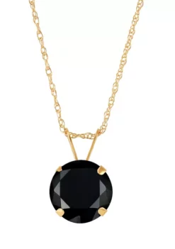 Brand new ⭐ 1 ct. t.w. Onyx Pendant in 10K Yellow Gold by Belk & Co. ⭐ -DealsBelk & Co. Store Belk 1933