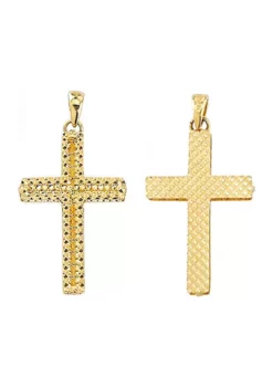 Brand new 👍 Men's Cross Pendant in 10K Yellow Gold by Belk & Co. 😉 -DealsBelk & Co. Store Belk 1937