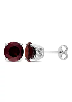 Coupon 👏 4 CT TGW Garnet Earrings in Sterling Silver by Belk & Co. 🥰