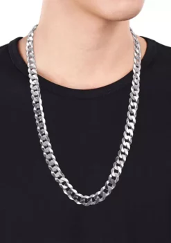 Best Sale 😉 Sterling Silver 10mm Curb Link Chain Necklace by Belk & Co. ✨ -DealsBelk & Co. Store Belk 19469