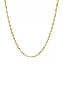 Best reviews of 😉 Stainless Steel 2 Millimeter Box Chain Necklace with Gold Tone Ion Plating, 24 Inch by Belk & Co. 😍 -DealsBelk & Co. Store Belk 1953