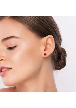Outlet 😉 Lab Created 3.22 ct. t.g.w. Created Ruby Solitaire Stud Earrings in Sterling Silver by Belk & Co. 🥰 -DealsBelk & Co. Store Belk 19588