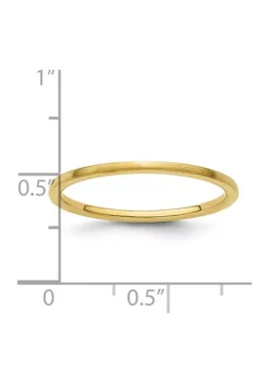 Coupon 🎁 10K Gold 1.2mm Half Round Satin Stackable Band by Belk & Co. 😉 -DealsBelk & Co. Store Belk 19631