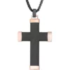 Wholesale 🛒 Stainless Steel Cross Pendant on 24 Inch Rhodium Box Chain by Belk & Co. 🔥