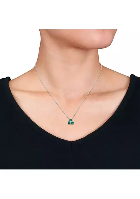 Best reviews of ๐ Lab Created 2-Piece Set of Created Emerald and Created White Sapphire Earrings and Pendant with Chain in Sterling Silver by Belk & Co. ๐ 2 Best reviews of ๐ Lab Created 2-Piece Set of Created Emerald and Created White Sapphire Earrings and Pendant with Chain in Sterling Silver by Belk & Co. ๐ - Image 2