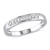 Discount 🔥 1/10 ct. t.w. Diamond Anniversary Band in Sterling Silver by Belk & Co. 😍