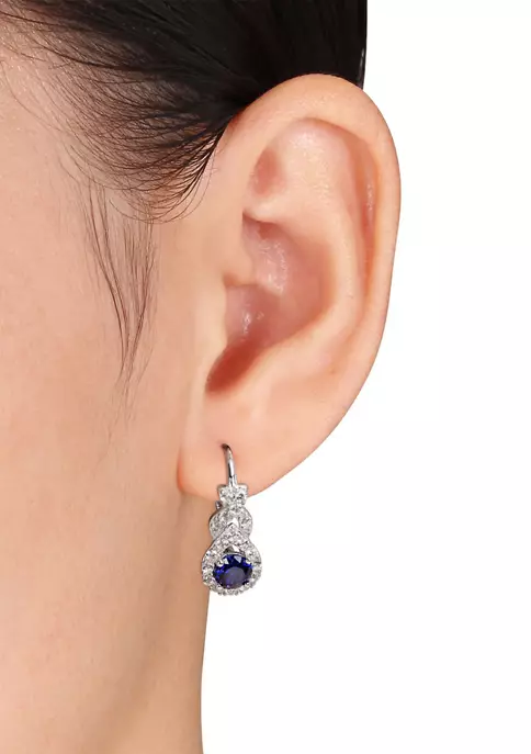 Wholesale ๐ฅฐ Lab Created Created Blue and White Sapphire Twist Leverback Earrings in Sterling Silver by Belk & Co. ๐ 3 Wholesale ๐ฅฐ Lab Created Created Blue and White Sapphire Twist Leverback Earrings in Sterling Silver by Belk & Co. ๐ - Image 3