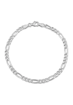 Best Pirce 💯 Sterling Silver 3.8mm Figaro Chain Bracelet, 7.5" by Belk & Co. 🌟 -DealsBelk & Co. Store Belk 19724