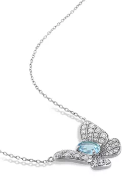 Top 10 🌟 2.48 ct. t.g.w. Sky-Blue Topaz and Created White Sapphire Cluster Butterfly Pendant with Chain in Sterling Silver by Belk & Co. 💯 9 Top 10 🌟 2.48 ct. t.g.w. Sky-Blue Topaz and Created White Sapphire Cluster Butterfly Pendant with Chain in Sterling Silver by Belk & Co. 💯 -DealsBelk & Co. Store Belk 19747