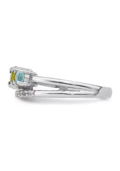 Discount 🎉 7/8 ct. t.w. Citrine, Peridot, Swiss Blue Topaz and White Topaz Circle Bypass Ring in Rhodium-Plated Sterling Silver by Belk & Co. 👏 6 Discount 🎉 7/8 ct. t.w. Citrine, Peridot, Swiss Blue Topaz and White Topaz Circle Bypass Ring in Rhodium-Plated Sterling Silver by Belk & Co. 👏 -DealsBelk & Co. Store Belk 19768