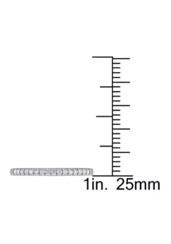 Wholesale ⌛ 1/7 ct. t.w. Diamond Semi Eternity Ring in Sterling Silver by Belk & Co. 🛒 -DealsBelk & Co. Store Belk 19785