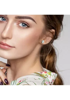 Outlet 👏 3 CT TGW Oval Aquamarine Earrings in Sterling Silver by Belk & Co. ❤️ -DealsBelk & Co. Store Belk 19798