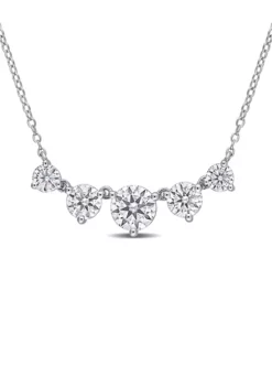 Cheap ✨ 2.5 ct. t.w. Created Moissanite Heart Necklace in Sterling Silver by Belk & Co. ❤️