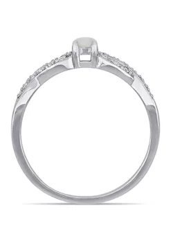 Outlet ⌛ 1/10 CT TW Diamond and Opal Infinity Ring in Sterling Silver by Belk & Co. ⭐ 10 Outlet ⌛ 1/10 CT TW Diamond and Opal Infinity Ring in Sterling Silver by Belk & Co. ⭐ -DealsBelk & Co. Store Belk 19864