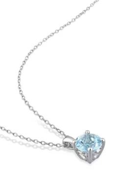 Coupon ✨ 1.53 ct. t.g.w. Sky Blue Topaz Solitaire Pendant with Chain in Sterling Silver by Belk & Co. ✨ -DealsBelk & Co. Store Belk 19880