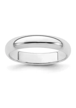 Flash Sale 👍 Sterling Silver Rhodium-Plated Half-Round Band by Belk & Co. 🎁 -DealsBelk & Co. Store Belk 19886