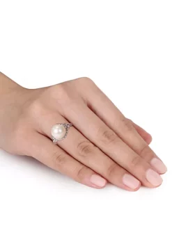 Promo ⌛ Sterling Silver White Cultured Freshwater Pearl Ring by Belk & Co. ❤️ -DealsBelk & Co. Store Belk 1989
