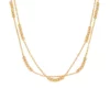 Discount ⭐ Double Layer Chain Necklace in 10K Yellow Gold by Belk & Co. 😉