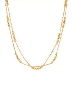 Discount ⭐ Double Layer Chain Necklace in 10K Yellow Gold by Belk & Co. 😉 -DealsBelk & Co. Store Belk 19899