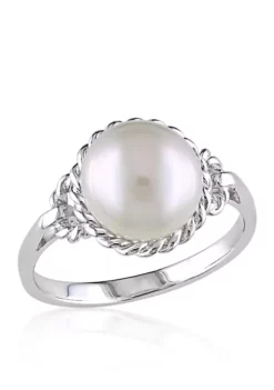 Promo ⌛ Sterling Silver White Cultured Freshwater Pearl Ring by Belk & Co. ❤️ -DealsBelk & Co. Store Belk 1990
