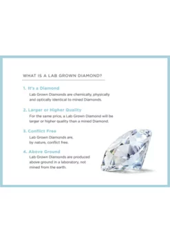 Cheap 👏 Grown With Love 1/4 ct. t.w. Lab Created Diamond Pendant with 18 Inch Rope Chain in 10K White Gold by Belk & Co. 😉 -DealsBelk & Co. Store Belk 19906