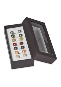 Wholesale 🎁 Sterling Silver 8-8.5mm Freshwater Cultured Button Pearl Set of 7 Gift Set by Belk & Co. 🔔 -DealsBelk & Co. Store Belk 19917