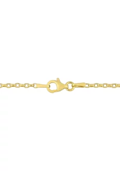 Deals 🥰 Freshwater Cultured Pearl and White Topaz Necklace in 18k Yellow Gold Plated Sterling Silver by Belk & Co. 👏 -DealsBelk & Co. Store Belk 19952