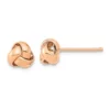 Best Pirce 🌟 14K Rose Gold Polished Love Knot Post Earrings by Belk & Co. 💯