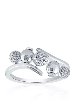 Promo 🎁 0.105 ct. t.w. Diamond Ring in Sterling Silver by Belk & Co. 😉