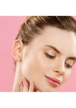 Deals 🔥 Lab Created 6 ct. t.g.w. Created Moissanite Stud Earrings in Sterling Silver by Belk & Co. 🌟 -DealsBelk & Co. Store Belk 20027