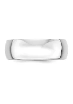 Budget 🔔 Men's 14K White Gold 7 Millimeter Lightweight Half Round Band by Belk & Co. 🤩 -DealsBelk & Co. Store Belk 20031