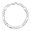 Best Pirce ✔️ 7 Millimeter Figaro Chain Bracelet in Sterling Silver by Belk & Co. 🤩