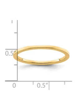Coupon 😀 14K Gold 1.2mm Flat Stackable Band by Belk & Co. 😍 -DealsBelk & Co. Store Belk 20052