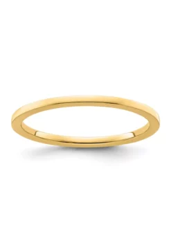 Coupon 😀 14K Gold 1.2mm Flat Stackable Band by Belk & Co. 😍 -DealsBelk & Co. Store Belk 20053