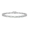 Best Pirce 💯 7.37 ct. t.w. Green Quartz and Diamond Accent Tennis Bracelet in Sterling Silver by Belk & Co. 🎁