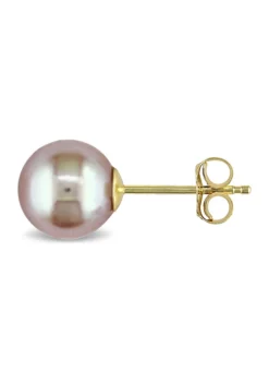 Coupon ✨ Pink Cultured Freshwater Pearl Stud Earrings in 14k Yellow Gold by Belk & Co. ✨ -DealsBelk & Co. Store Belk 20069