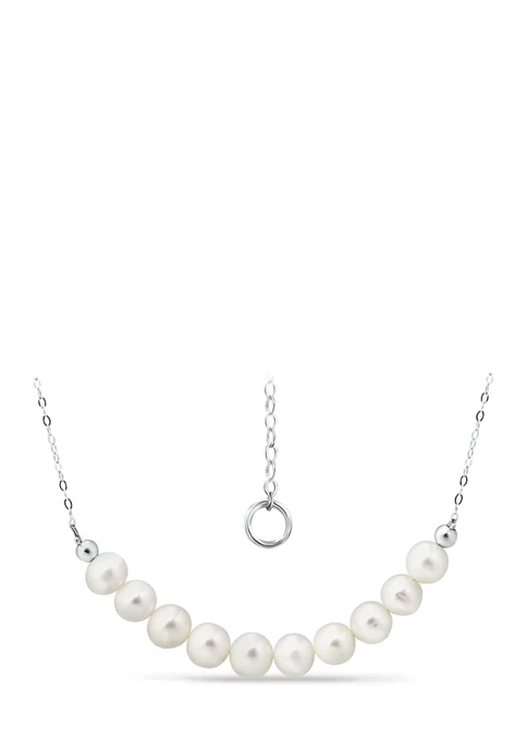 Budget ๐งจ Fresh Water Pearl Necklace in Sterling Silver by Belk & Co. โจ 1 Budget ๐งจ Fresh Water Pearl Necklace in Sterling Silver by Belk & Co. โจ