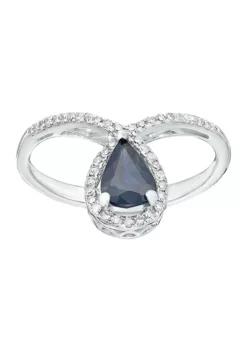 Budget 💯 3/4 ct. t.w. Sapphire and 1/6 ct. t.w. Diamond Ring in 10K White Gold by Belk & Co. 🌟 -DealsBelk & Co. Store Belk 20095