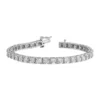 Budget ❤️ 1/2 ct. t.w. Diamond Square Link Bracelet in Rhodium Plated Sterling Silver by Belk & Co. 😍