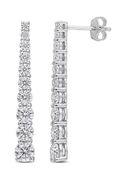 Outlet 😀 2.75 ct. t.w. Created Moissanite Journey Earrings in Sterling Silver by Belk & Co. ⭐ -DealsBelk & Co. Store Belk 20189